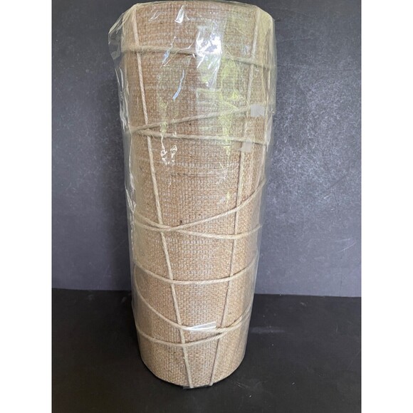 Pauline Libby Designer Sconce Natural Hemp Burlap Shade_ 14" x 5" x 5"_MSRP $375 - Picture 7 of 10